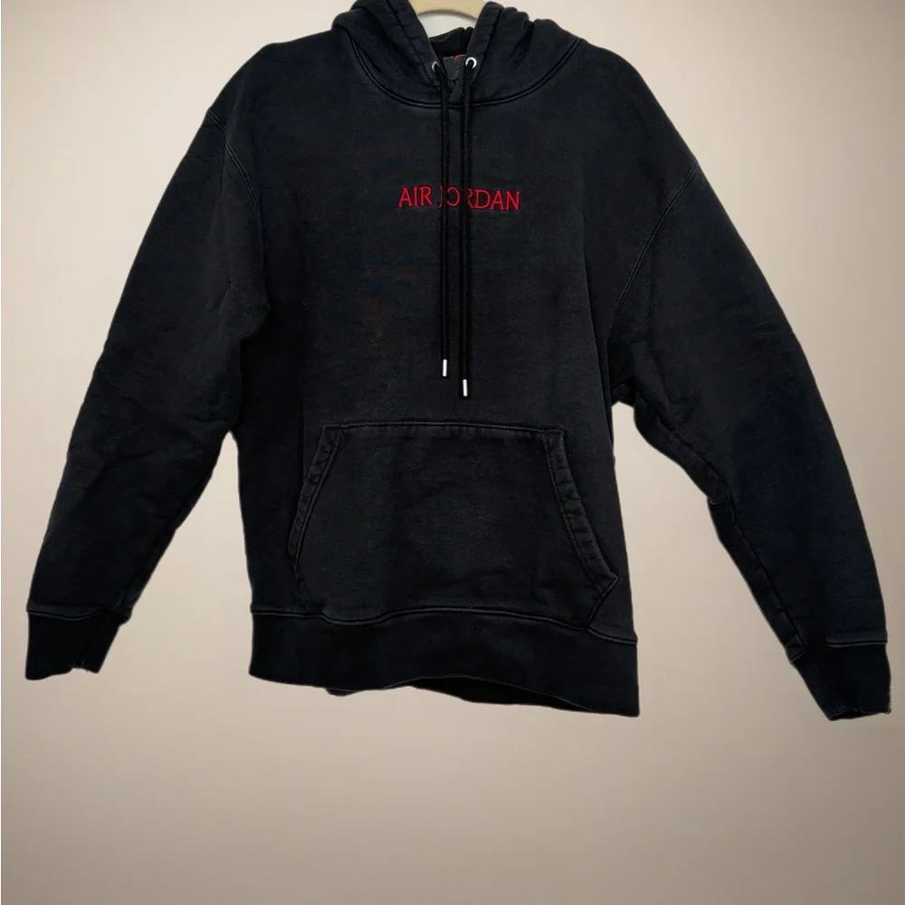 Air Jordan Heavyweight Fleece Pullover Hoodie Black Men’s Large Streetwear